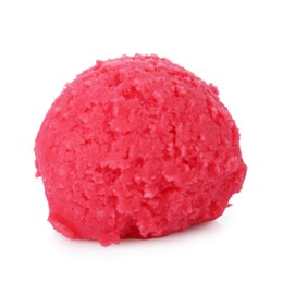 Photo of Scoop of delicious sorbet isolated on white
