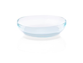 Photo of One transparent contact lens isolated on white