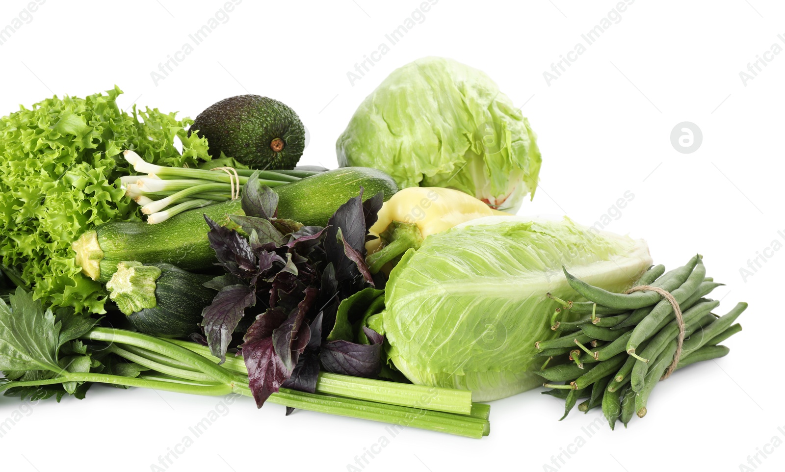 Superfood. Healthy food products isolated on white Photo of Superfood. Healthy food products isolated on white