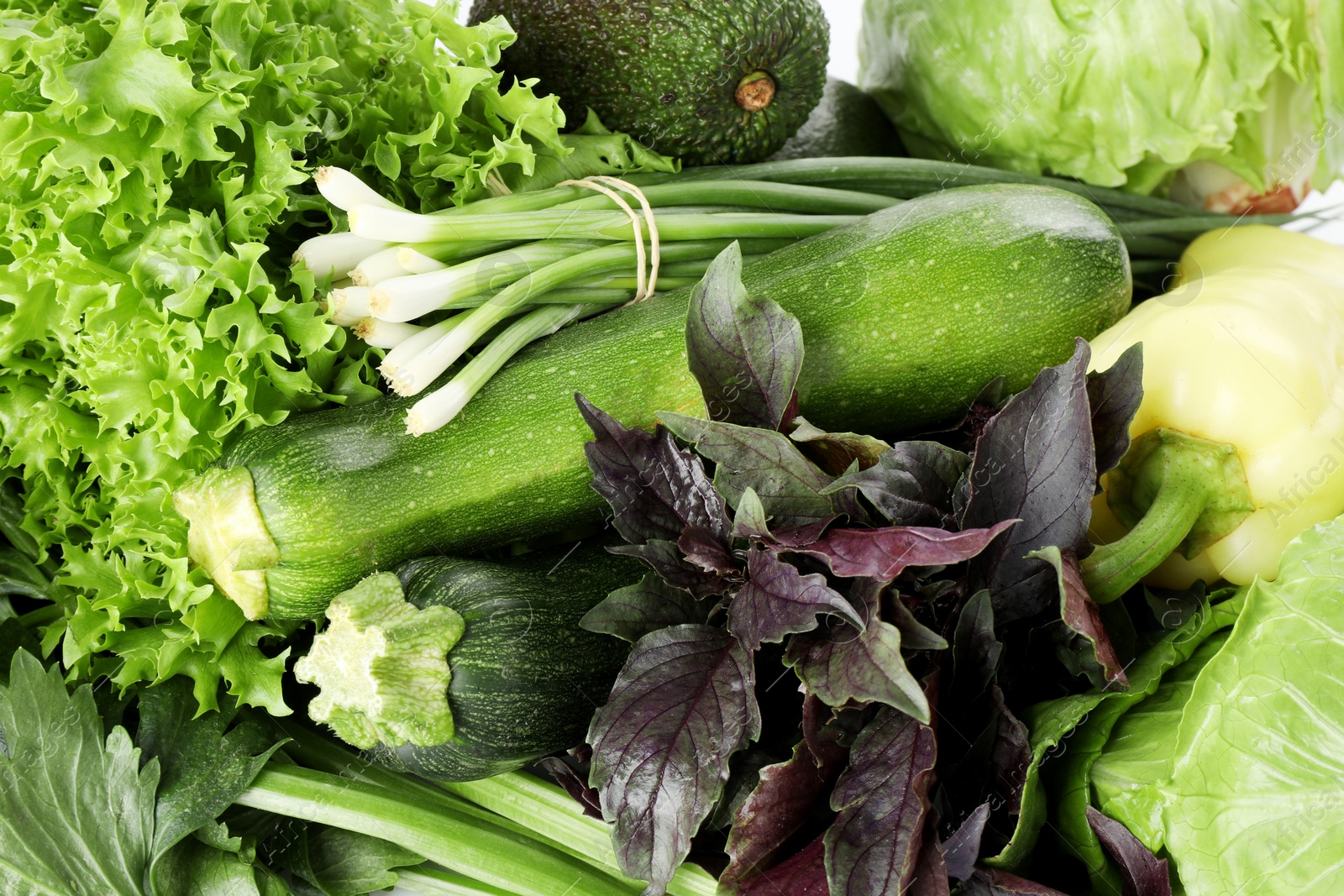 Superfood. Healthy food products as background, top view Photo of Superfood. Healthy food products as background, top view