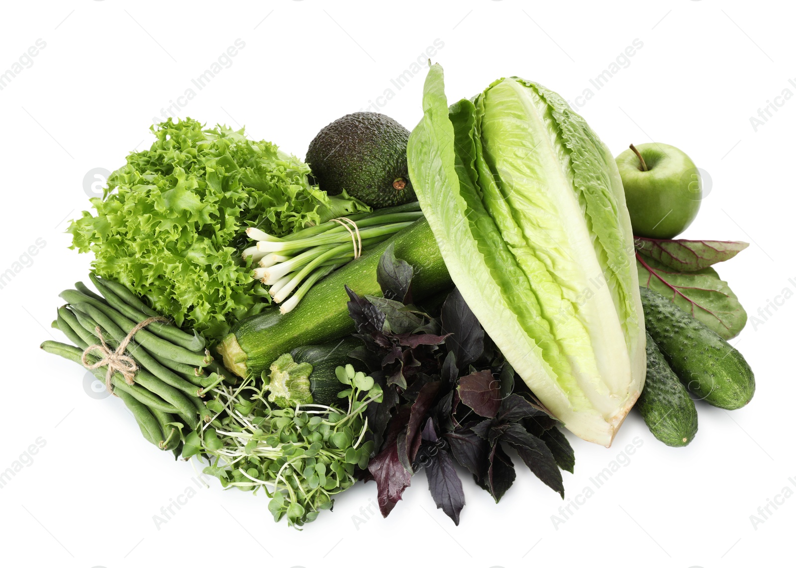 Superfood. Healthy food products isolated on white Photo of Superfood. Healthy food products isolated on white