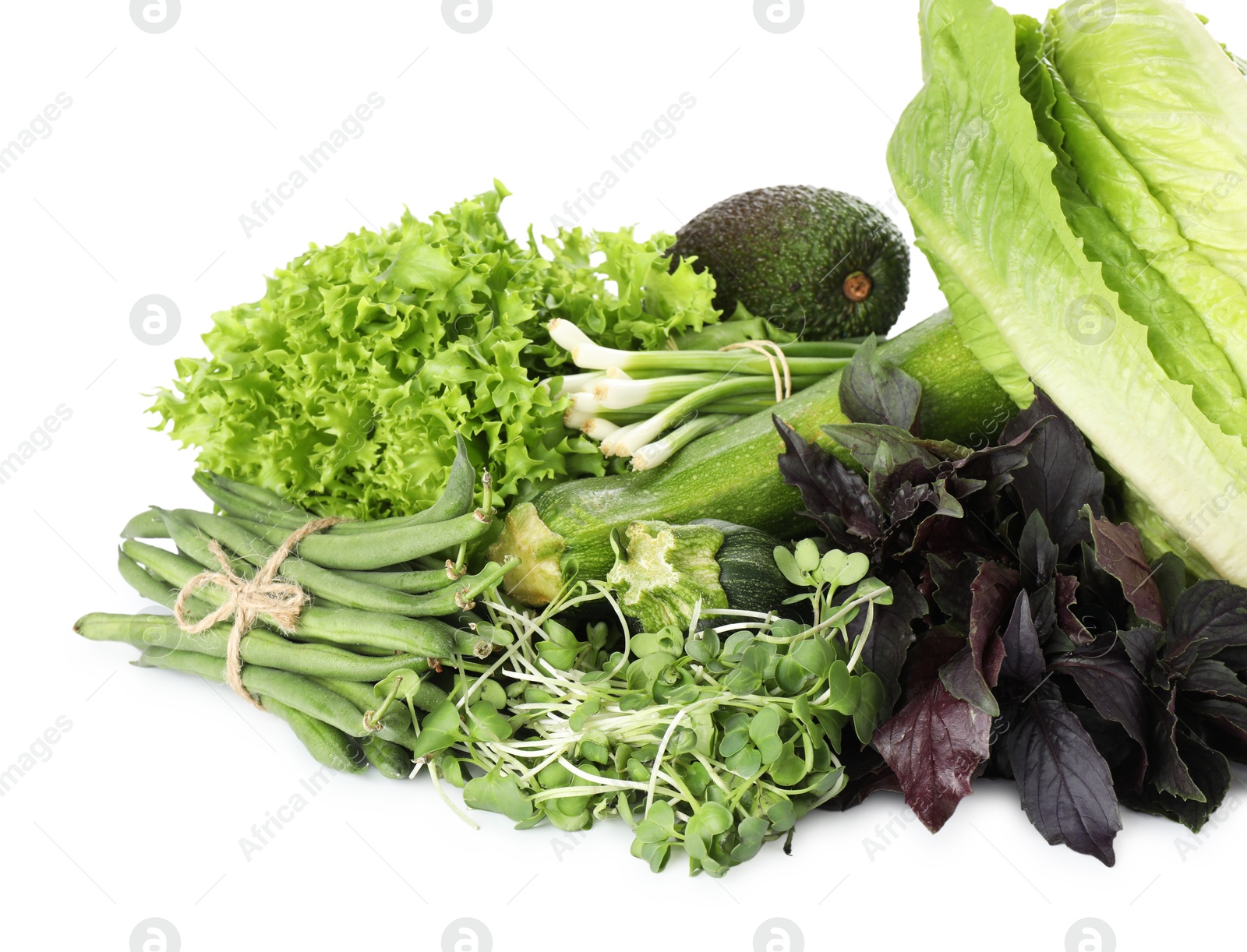 Superfood. Healthy food products isolated on white Photo of Superfood. Healthy food products isolated on white