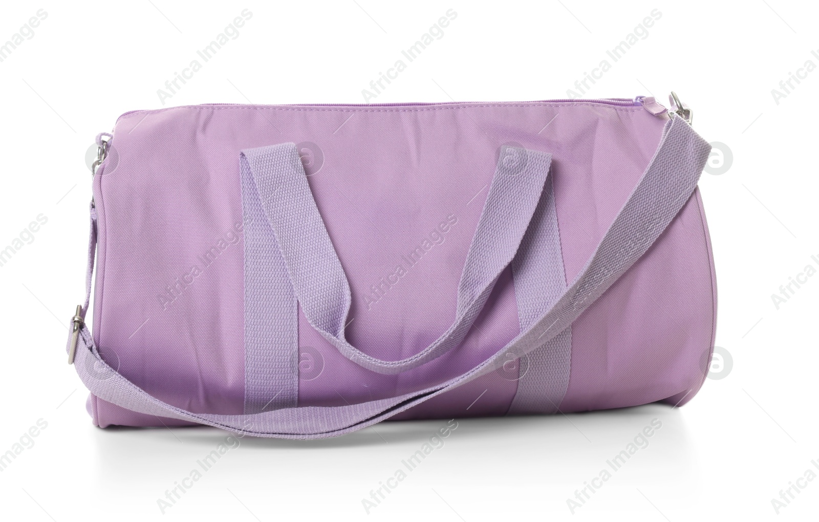 Photo of One stylish sports bag isolated on white