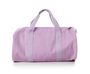 Photo of One stylish sports bag isolated on white