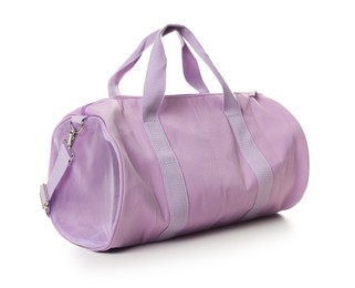 Photo of One stylish sports bag isolated on white