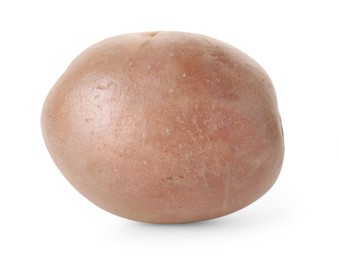 Photo of One fresh ripe potato isolated on white