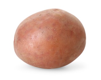 Photo of One fresh ripe potato isolated on white