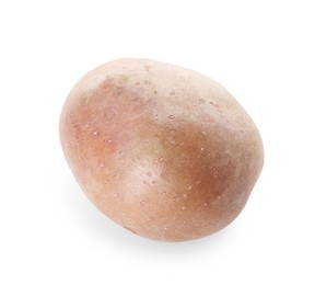 Photo of One fresh ripe potato isolated on white