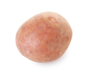 Photo of One fresh ripe potato isolated on white