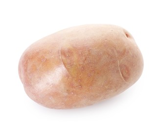 Photo of One fresh ripe potato isolated on white