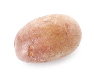Photo of One fresh ripe potato isolated on white