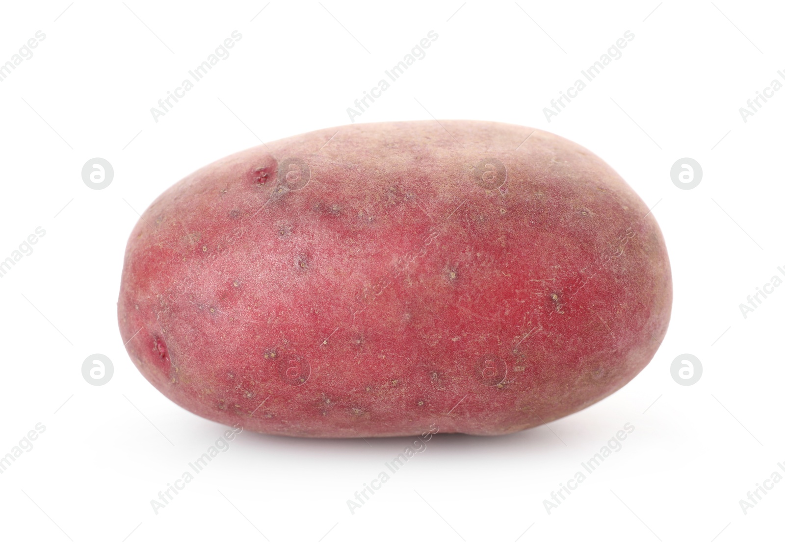 Photo of Fresh ripe red potato isolated on white