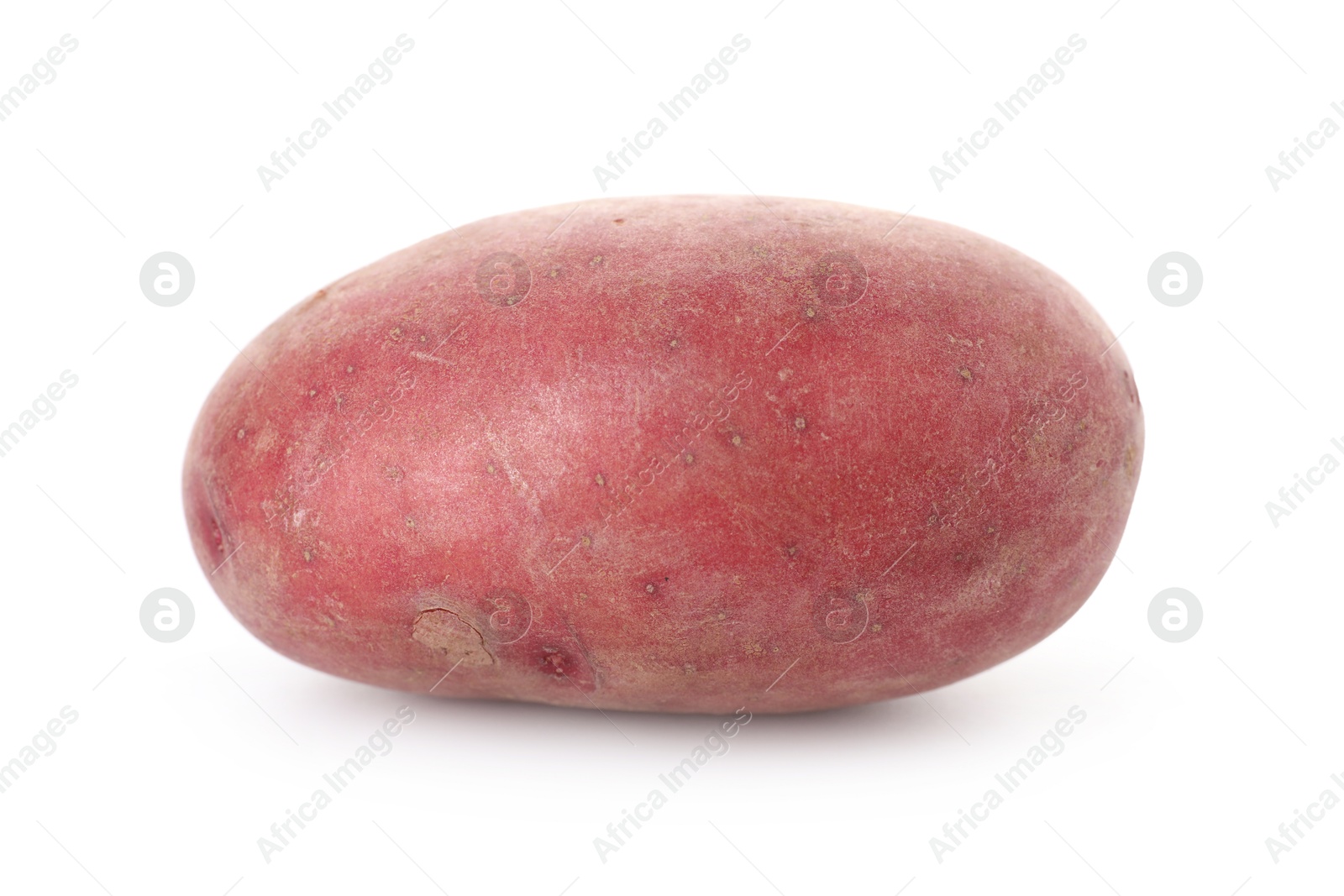Photo of Fresh ripe red potato isolated on white