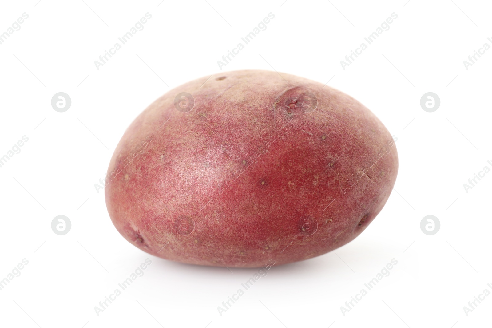 Photo of Fresh ripe red potato isolated on white