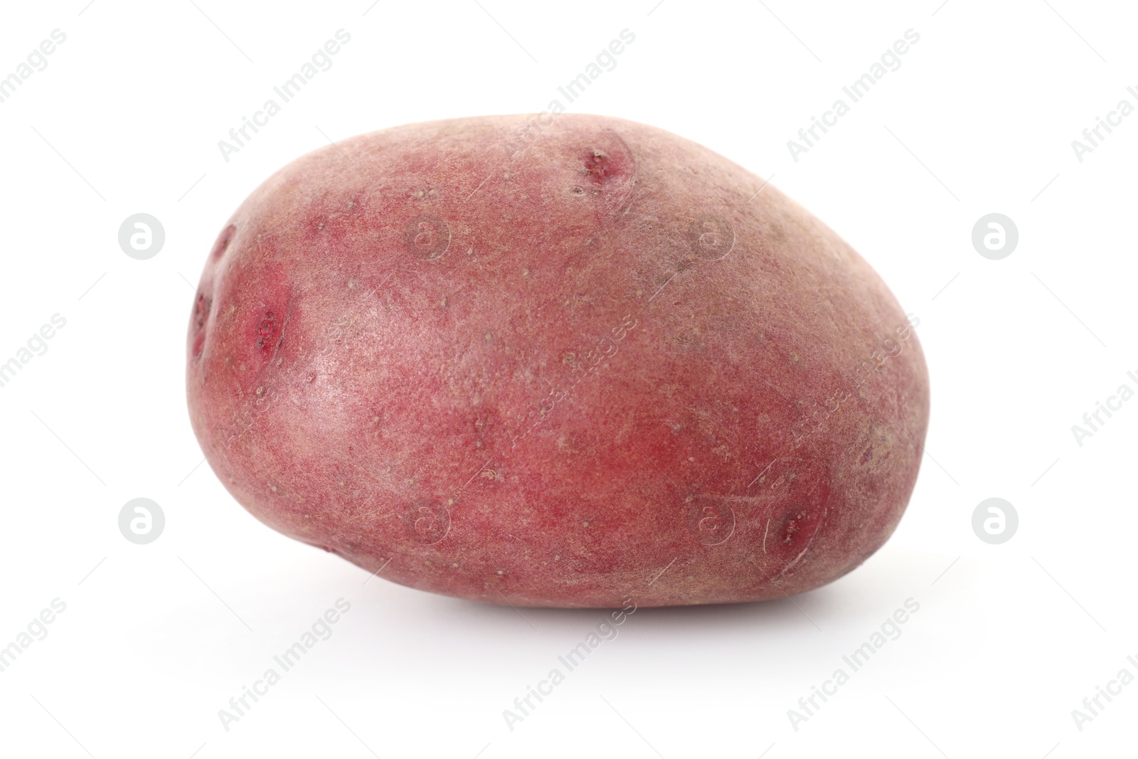 Photo of Fresh ripe red potato isolated on white