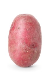 Photo of Fresh ripe red potato isolated on white