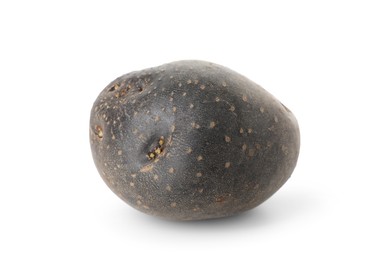 Photo of Fresh ripe purple potato isolated on white