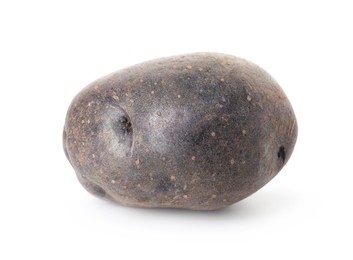 Photo of Fresh ripe purple potato isolated on white