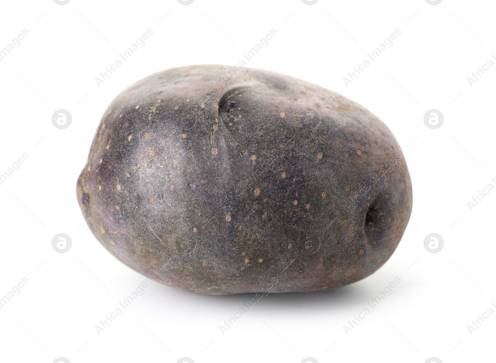Photo of Fresh ripe purple potato isolated on white
