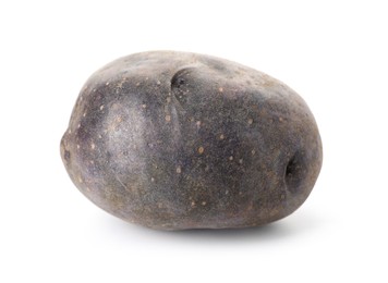 Photo of Fresh ripe purple potato isolated on white