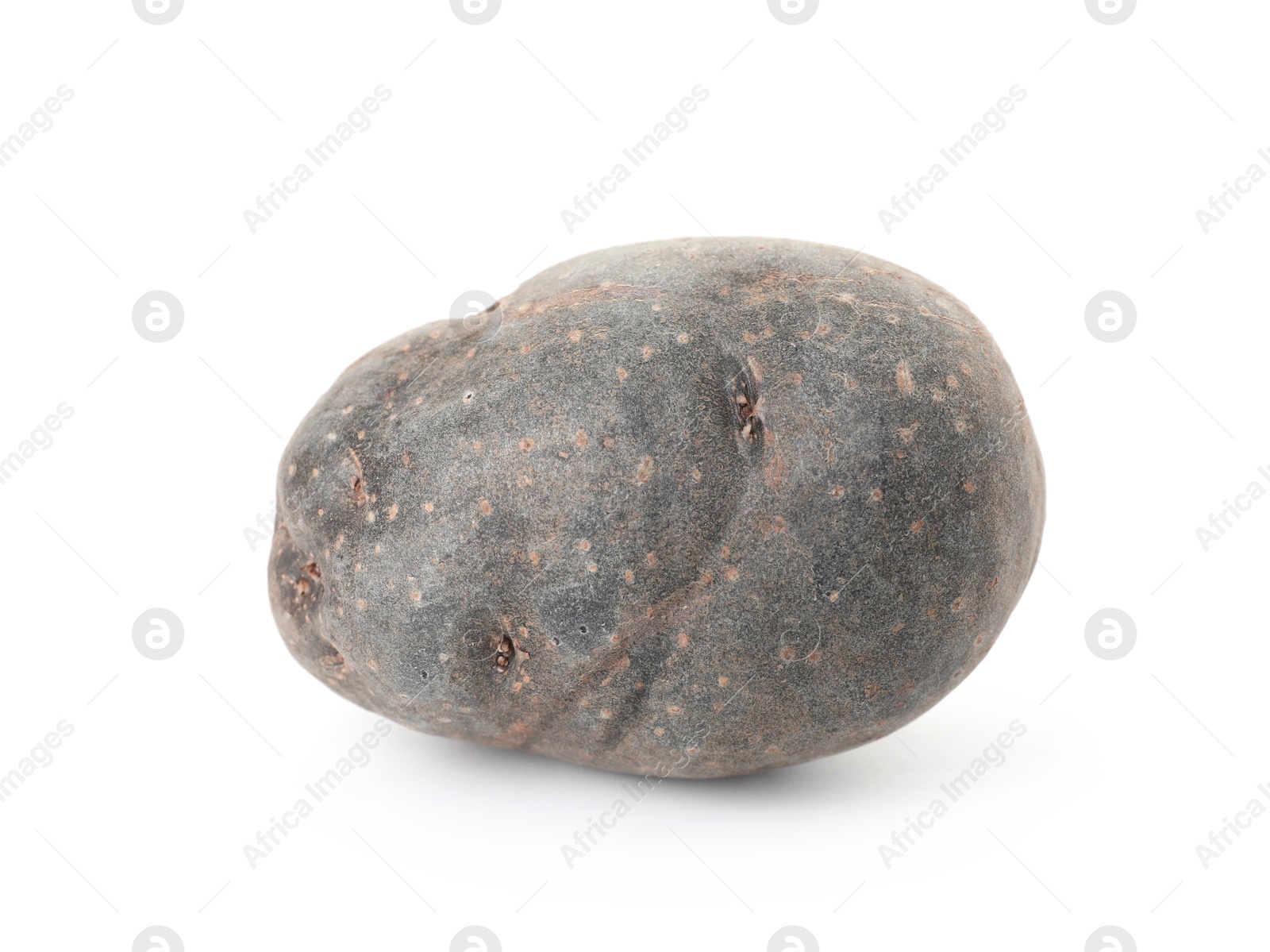 Photo of Fresh ripe purple potato isolated on white