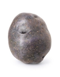 Photo of Fresh ripe purple potato isolated on white