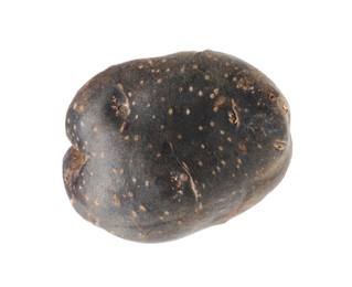Photo of One whole purple potato isolated on white