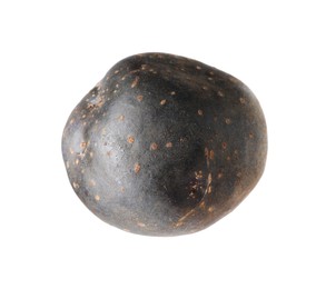 Photo of One whole purple potato isolated on white