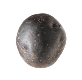 Photo of One whole purple potato isolated on white