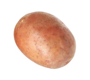Photo of One whole ripe potato isolated on white