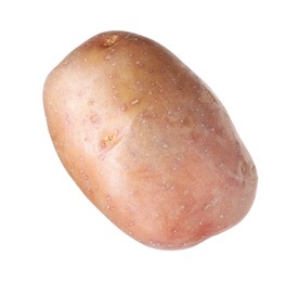 Photo of One whole ripe potato isolated on white