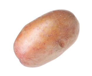 Photo of One whole ripe potato isolated on white