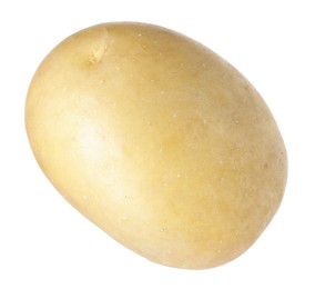 Photo of One whole ripe potato isolated on white