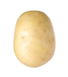 Photo of One whole ripe potato isolated on white