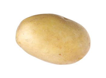 Photo of One whole ripe potato isolated on white
