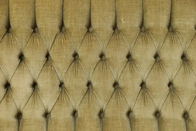 Photo of Soft sofa as background, top view. Used stuff