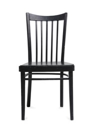 Photo of One stylish chair isolated on white. Used stuff