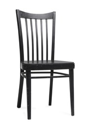 Photo of One stylish chair isolated on white. Used stuff