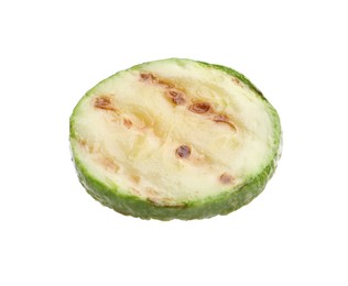 Photo of Delicious grilled courgette slice isolated on white