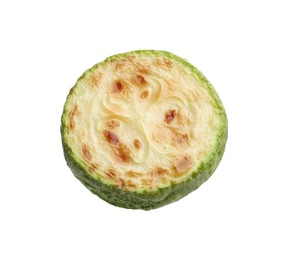 Photo of Delicious fried courgette slice isolated on white