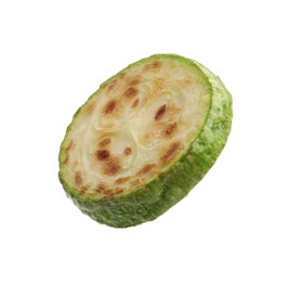 Photo of Delicious fried courgette slice isolated on white