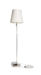 Photo of One lamp isolated on white. Used stuff