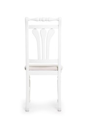 Photo of One stylish chair isolated on white. Used stuff