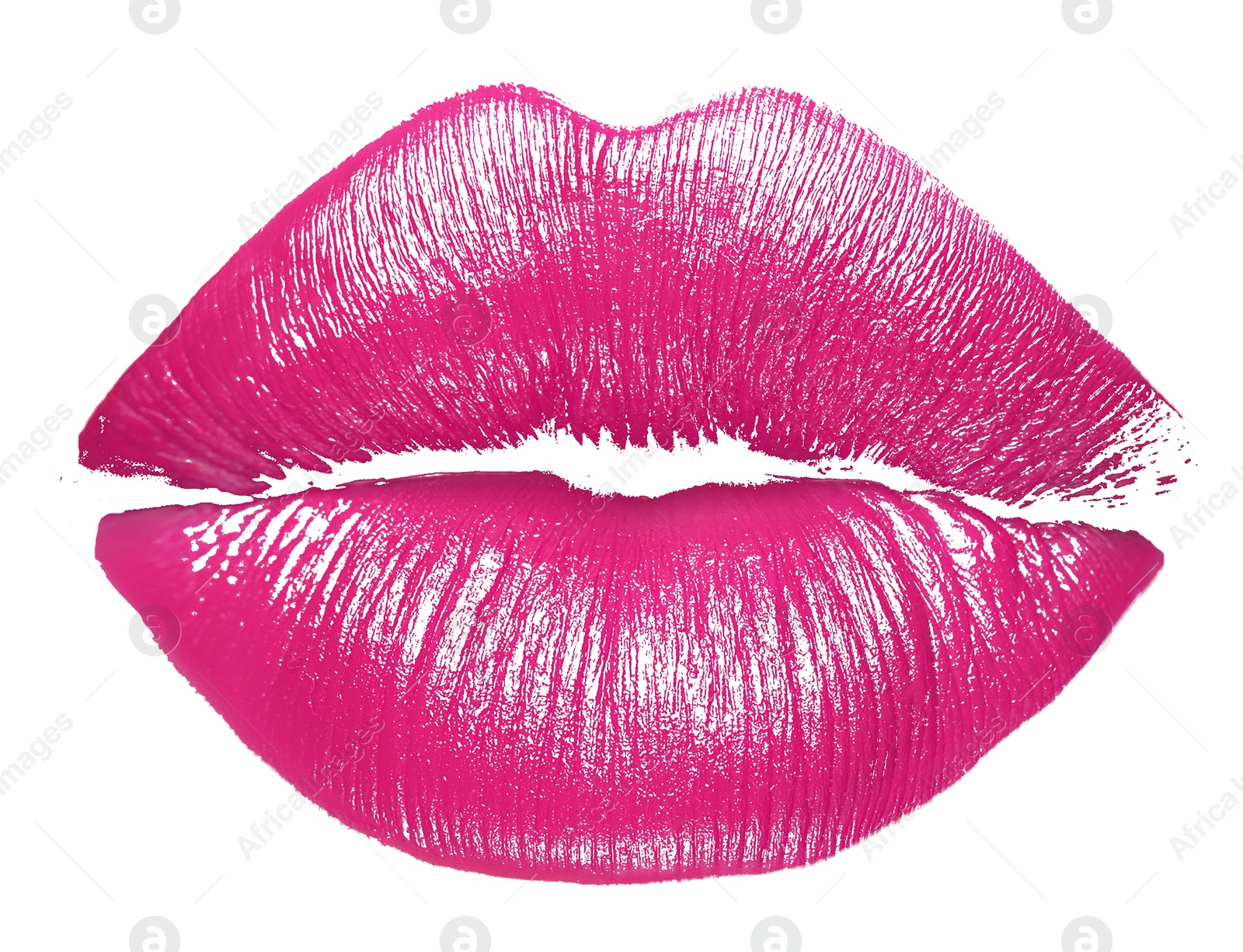 Bright lipstick kiss mark on white background Image of Bright lipstick kiss mark on white background