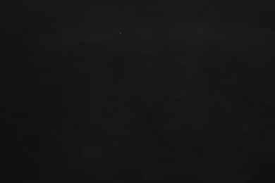 Photo of Black chalkboard as background, closeup. Space for text