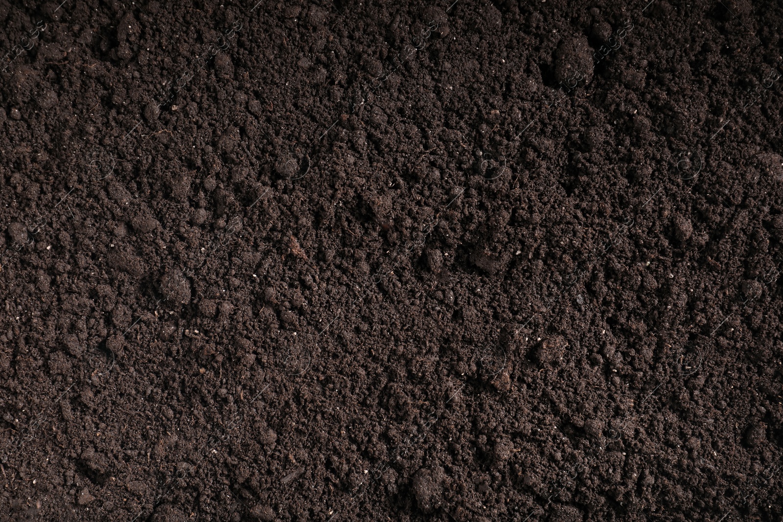 Fresh soil as background, top view. Organic matter Photo of Fresh soil as background, top view. Organic matter