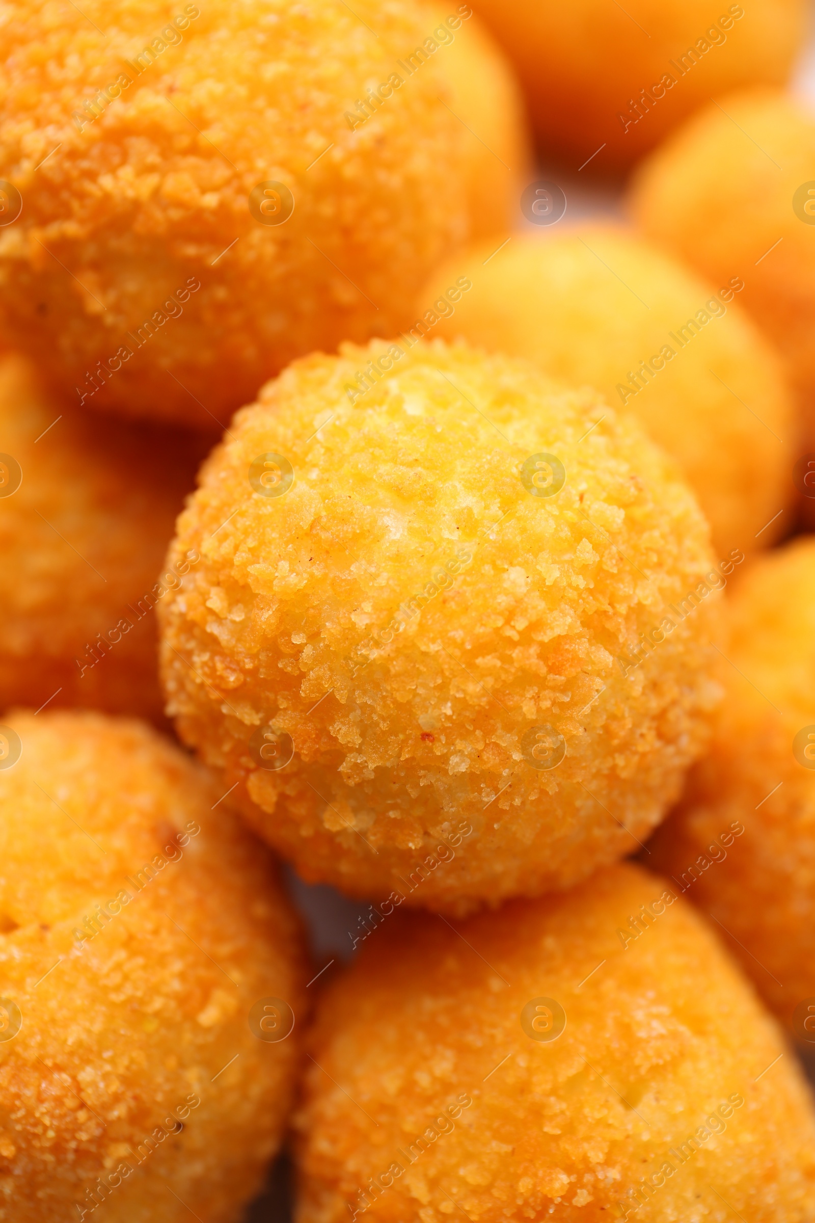 Delicious fried croquette balls as background, closeup Photo of Delicious fried croquette balls as background, closeup