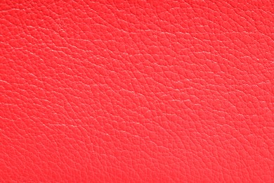 Photo of Texture of natural leather as background, top view