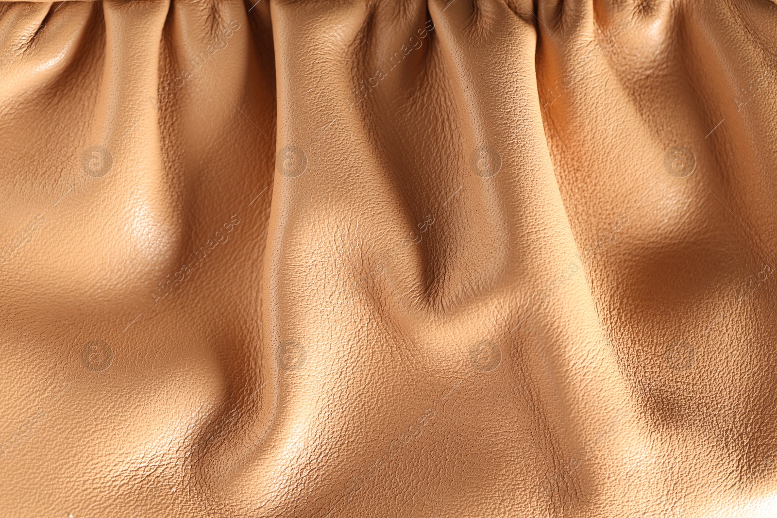 Photo of Texture of natural leather as background, top view