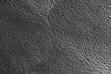 Photo of Texture of natural leather as background, closeup